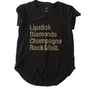 Belle SKY brand tee shirt with sparkled lettering on front